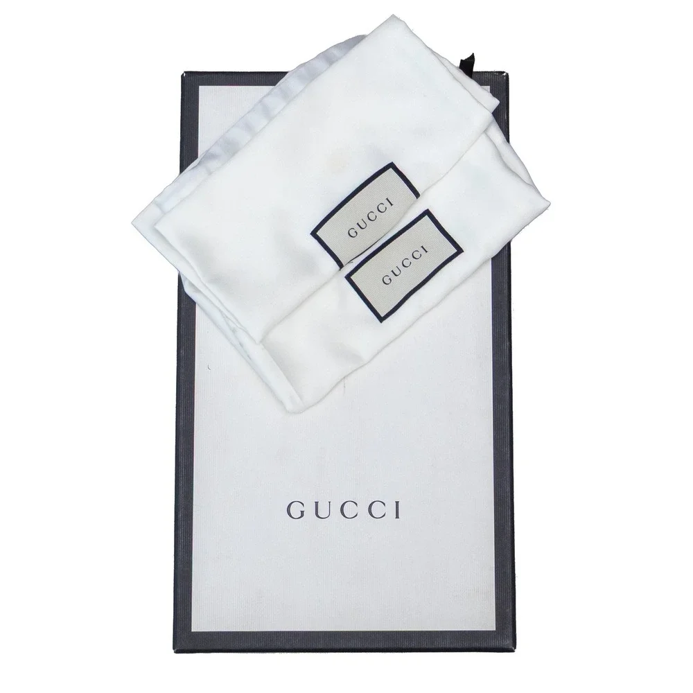 Gucci Mens Black Pebble Leather Horsebit Web Driving Loafers UK 8G US 9G w/ Box